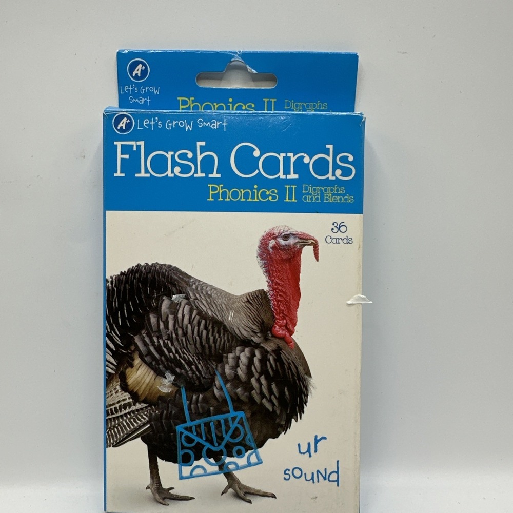 Let's Grow Smart Flash Cards - Phonics II - Digraphs and Blends